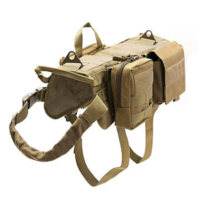 Tactical Dog Harness Vest - Heavy Duty Adjustable