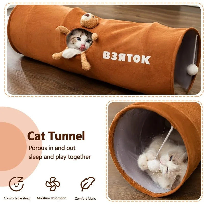 Compact Cat tunnel Fun for Indoor Cats