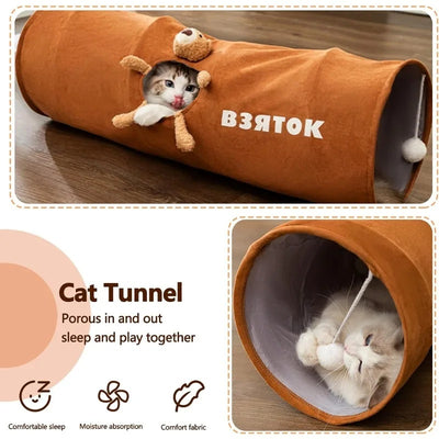Compact Cat tunnel Fun for Indoor Cats
