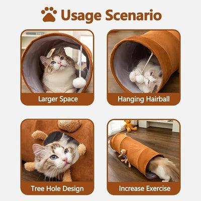 Compact Cat tunnel Fun for Indoor Cats