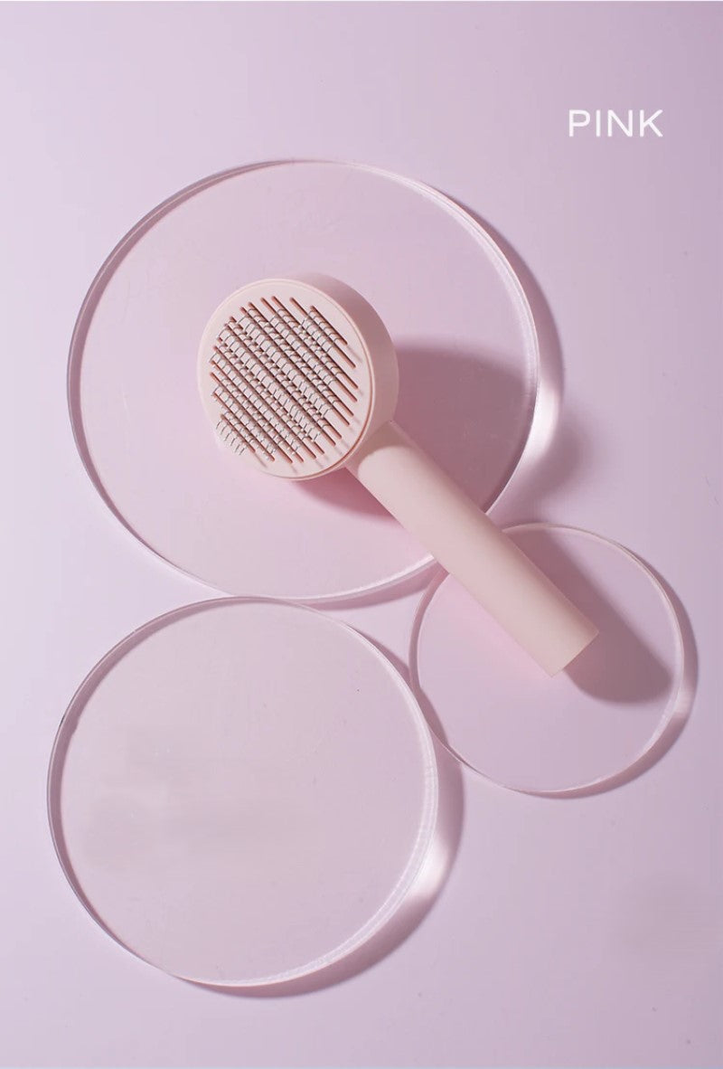 Self-Cleaning Pet Needle Comb for Easy Shedding Control
