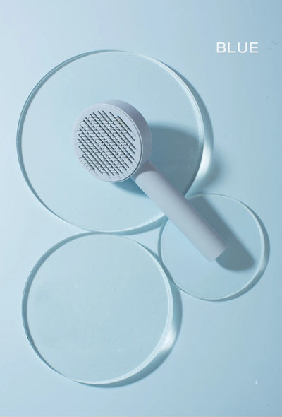 Self-Cleaning Pet Needle Comb for Easy Shedding Control