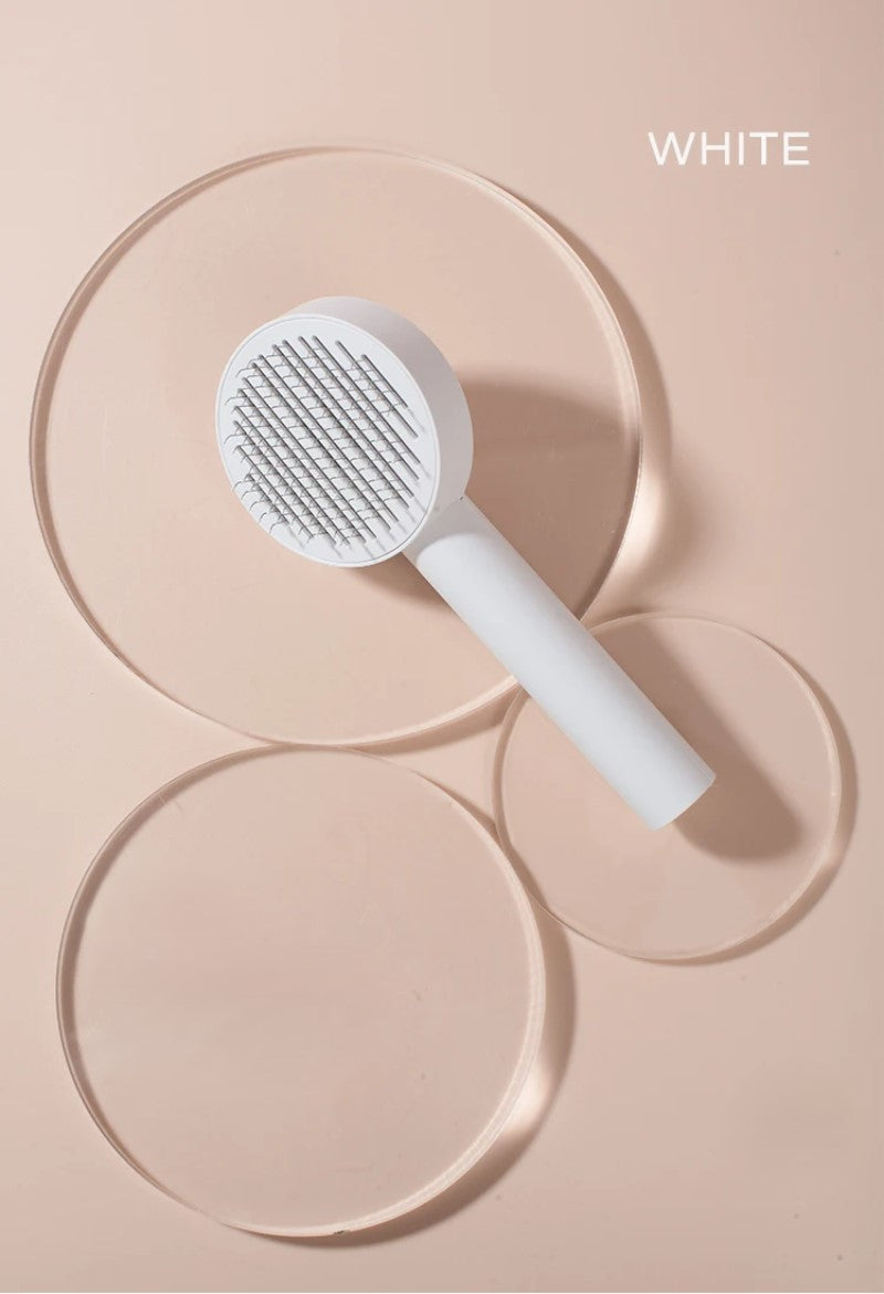 Self-Cleaning Pet Needle Comb for Easy Shedding Control