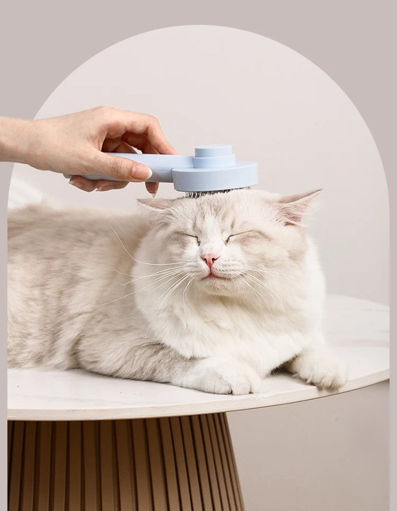 Self-Cleaning Pet Needle Comb for Easy Shedding Control