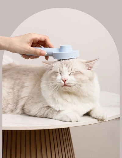 Self-Cleaning Pet Needle Comb for Easy Shedding Control
