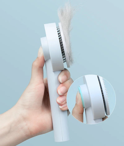 Self-Cleaning Pet Needle Comb for Easy Shedding Control