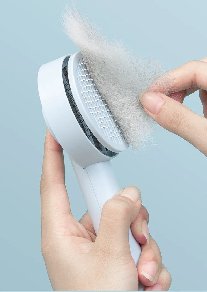 Self-Cleaning Pet Needle Comb for Easy Shedding Control