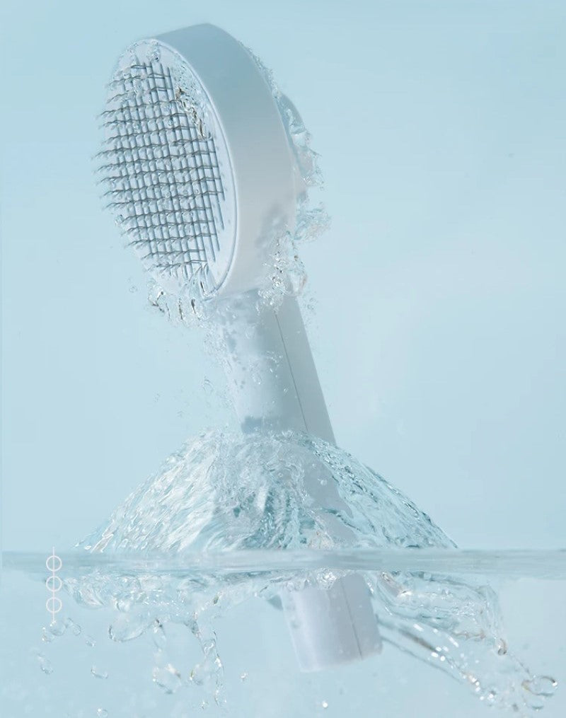 Self-Cleaning Pet Needle Comb for Easy Shedding Control