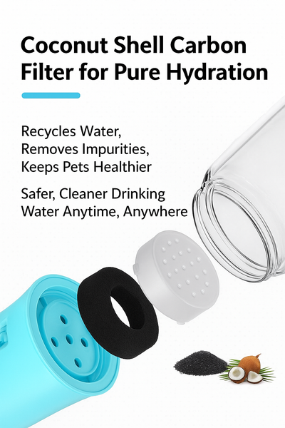 2-in-1 Pet Water Bottle with Snack Storage