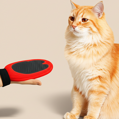 2-in-1 Grooming Glove for Dogs and Cats
