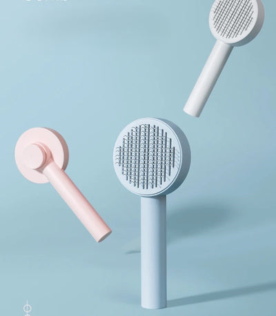 Self-Cleaning Pet Needle Comb for Easy Shedding Control