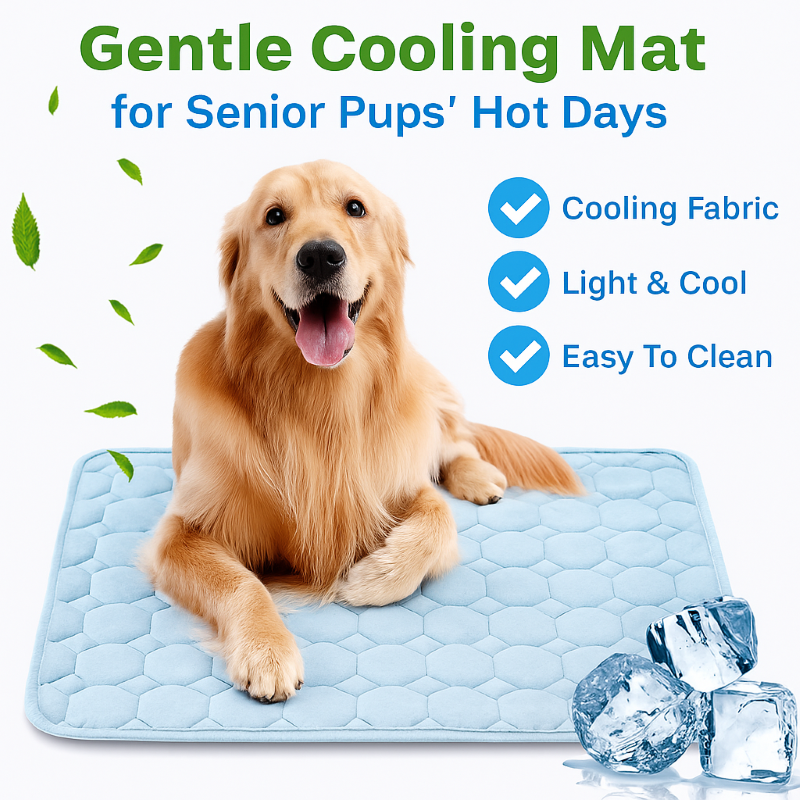 Cooling mat for senior dogs
